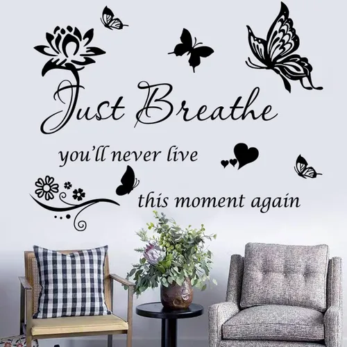 Pegatina de pared con citas positivas inspiradoras, arte inspirador para mujeres y niñas, dormitorio, sala de estar, regalos de aliento para
