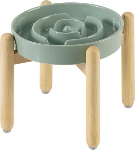 Miniatura 14 de Havniva Tazón de cerámica de 0.9 tazas para perros de alimentación lenta para perros pequeños, alimentador lento para mascotas de 6.1 pulgadas, 1 x
