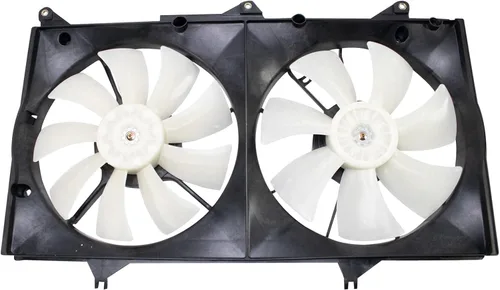 Miniatura 77 de TRQ Conjunto de ventilador de refrigeración del radiador compatible con Pontiac Vibe 2009-2010 Toyota Corolla Matrix 2009-2013 TO3115156