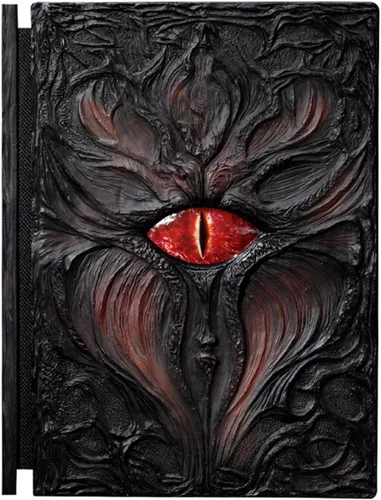 Diario de ojo de dragón, libros de bocetos de ojo demoníaco, grimorio, cuaderno de grabado de resina 3D hecho a mano para campañas de DND, diario de
