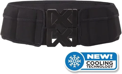 Cinturón de fitness con peso, para caminar, correr, entrenamiento con pesos ajustables de hasta 10 libras, tecnología de enfriamiento, unisex Negro