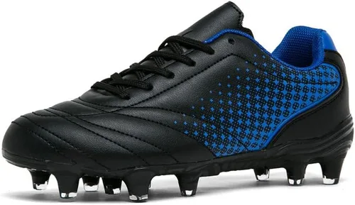LIZRHA Zapatos de fútbol para niños y niñas, tacos de fútbol para niños y niñas, zapatos de fútbol atléticos para exteriores, zapatos de fútbol para