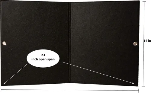 Miniatura 3 de Tablero de franela de fieltro plegable – Libro silencioso, tablero de fieltro independiente de 14 x 23 pulgadas para niños pequeños