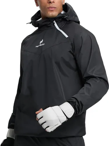 Miniatura 10 de HOTSUIT Traje de sauna para hombre, chaqueta de sauna, pantalón, gimnasio, entrenamiento, trajes de sudor