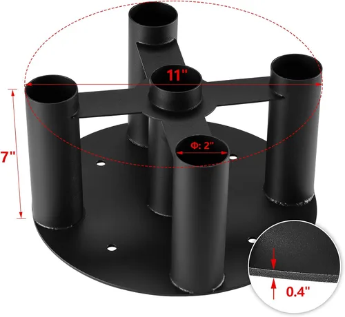 Miniatura 7 de Soporte para barra de almacenamiento, soporte vertical resistente para el hogar y gimnasio comercial, se adapta a barras olímpicas de 2 pulgadas