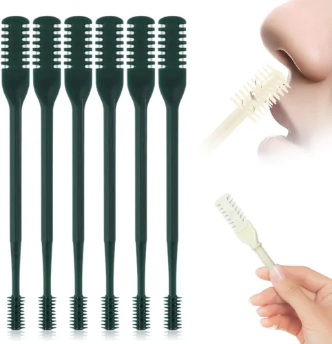 Miniatura 16 de Recortador de Vello Nasal 2 en 1, Cuchillo de Vello Nasal de Doble Cara Mejorado, Cortador de Vello Nasal Manual para Mujeres y Hombres (Crema, 3)