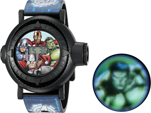 Miniatura 2 de Marvel AVG3516 Reloj analógico de cuarzo azul para niños Negro - Digital