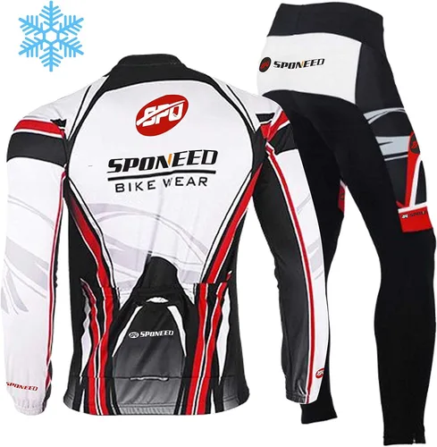 Miniatura 3 de sponeed Camiseta de ciclismo para hombre manga completa ropa de equitación pantalones