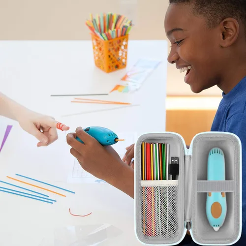 Miniatura 6 de Leayjeen Estuche de almacenamiento compatible con 3Doodler Start+ Essentials para juego de bolígrafos 3D para niños, para niños de 8 a 12 años, apto