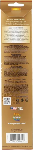 Miniatura 3 de Gonesh - Varillas de incienso aromáticas extra ricas - Varillas aromáticas no tóxicas de 10 pulgadas de combustión lenta - Envision Paradise