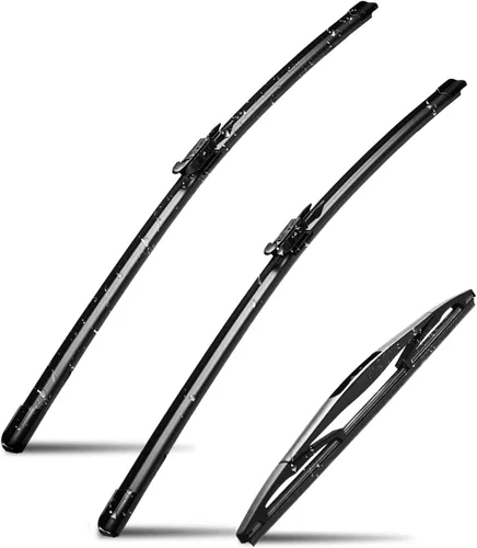 Miniatura 20 de Juego de 3 limpiaparabrisas de repuesto para GMC Terrain Chevy Equinox 2010-2017, 24 + 17 + 13 pulgadas (juego de 3)