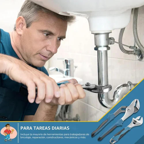 Miniatura 6 de Sundpey Kit de herramientas para el hogar, 148 piezas, juego de herramientas de reparación de mano portátil básico para el hogar con estuche, Azul