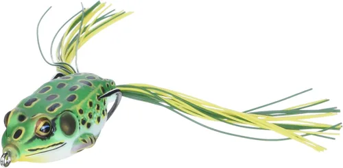 Rana de Livetarget con cuerpo hueco Harina Verde/Amarillo
