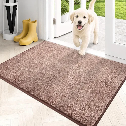 Miniatura 52 de PURRUGS Alfombra de área de fácil cuidado de 4 x 6 pies, antideslizante, lavable a máquina, tapete para puerta de perro, resistente a las manchas