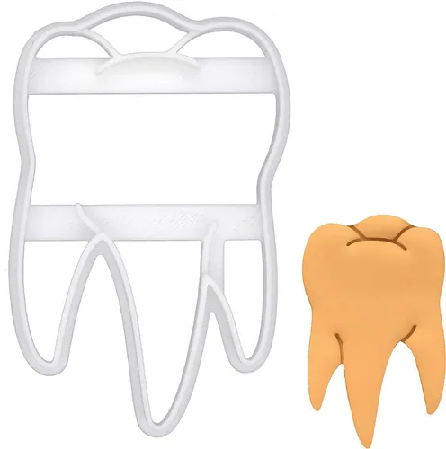 Cortador de galletas de diente molar realista, 1 pieza - Bakerlogy