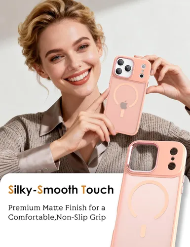 Miniatura 6 de IAIYOXI Funda magnética para iPhone XR [compatible con MagSafe], translúcida mate, delgada, delgada, a prueba de golpes, para mujeres, hombres