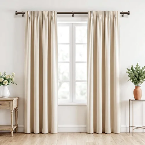 Miniatura 2 de Barras de cortina de bronce para ventanas de 30 a 42 pulgadas (2.5-3.5 pies), barras de cortina resistentes de 1 pulgada de diámetro, barra