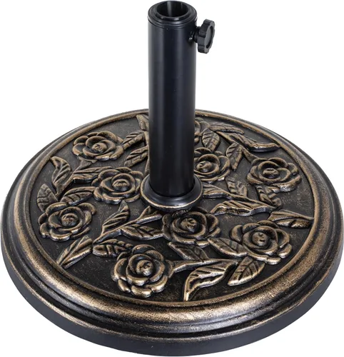 Miniatura 13 de Simple Deluxe - Base resistente para sombrilla de patio de 20" con soporte de acero, rellenable con agua, para exteriores, césped, jardín, redonda