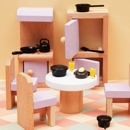 Miniatura 4 de Sumind Juego de 20 piezas de cocina en miniatura para casa de muñecas, ollas y sartenes a escala 1/12, utensilios de cocina de metal en miniatura