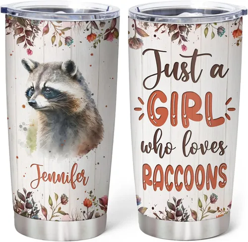 Miniatura 19 de Hyturtle Regalos personalizados para los amantes de los osos – Just A Girl Who Loves Bears - Vaso de acero inoxidable con nombre personalizado de 20