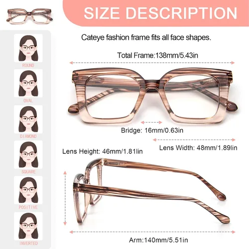 Miniatura 4 de Paquete de 3 elegantes lentes de lectura estilo Oprah con marco cuadrado para mujer, bloqueo de luz azul, cómodos lectores Mezcla de colores1