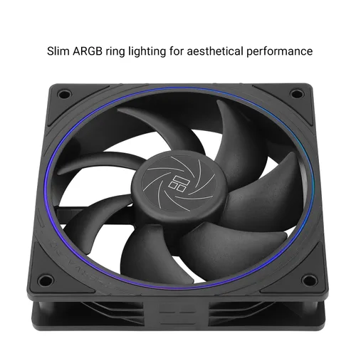 Miniatura 5 de Thermalright Ventilador de CPU TL-S12, ventilador PWM, efecto de luz de apertura fina, conector PWM de 4 pines con apertura ARGB, ventilador
