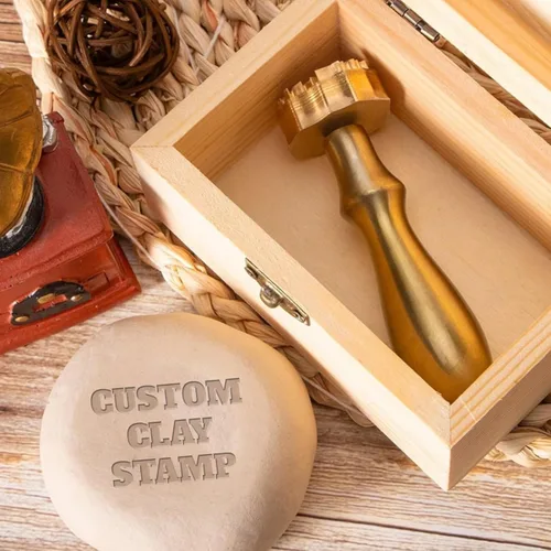 Miniatura 4 de Sellos de cerámica personalizados para arcilla, kit de herramientas de cerámica personalizado con diseño propio, letras distintivas, regalo