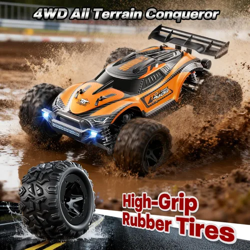 Miniatura 5 de HOMETALL 1:18 Coches RC Rápidos para Adultos - 38+ KPH Coche de Control Remoto Todo Terreno - Camión Monstruo RC de Alta Velocidad 4x4 Todo Terreno