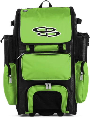 Miniatura 27 de Boombah Rolling Superpack - Bolsa para equipo de béisbol/sóftbol, varios colores, mango telescópico y capacidad para 4 murciélagos, versión