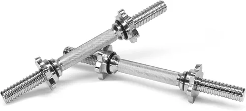 Miniatura 7 de Yes4All Threaded Dumbbell Handles, Adjustable Dumbbell Bar Pair, 14/16/18/24-Inch Sizes, Fits 1" or 1.15" Plates, Non-Slip Grip, Secure Star-Lock