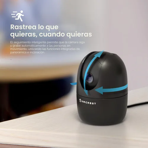 Miniatura 3 de Amcrest Cámara WiFi 1080P para interiores, cámara de niñera, cámara para perros, monitor de sonido y bebé, detección de personas y mascotas, ASH21-B