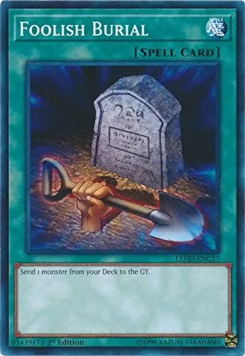 Yu-Gi-Oh! - Entierro tonto - LEHD-ENC17 - Común - 1ª Edición - Mazos de héroes legendarios - Baraja de Caballeros Fantasmas