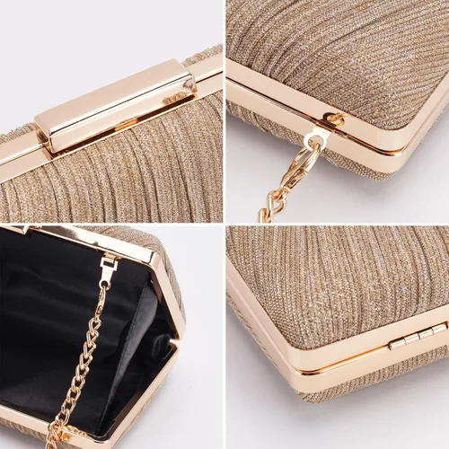 Miniatura 31 de Bolso de noche – Monederos pequeños para mujeres, bodas y fiestas, bolsa de noche formal para mujer