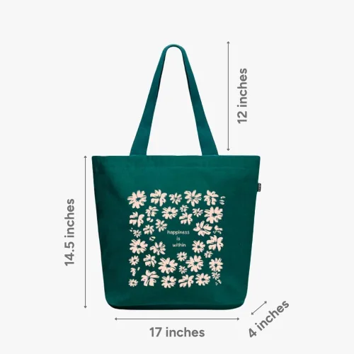 Miniatura 133 de Ecoright Bolsa de lona estética para mujer, bolsa grande con cremallera y bolsillo, bolsa de mano para mujer, para yoga, trabajo, playa