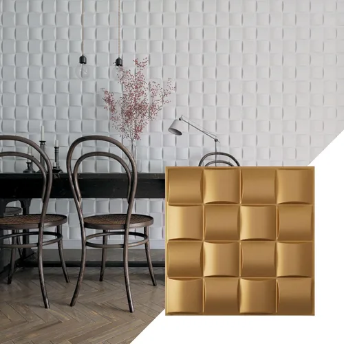 Miniatura 23 de Ekena Millwork 19 5/8 pulgadas de ancho x 19 5/8 pulgadas de alto, Baile EnduraWall decorativo 3D, óxido metálico envejecido