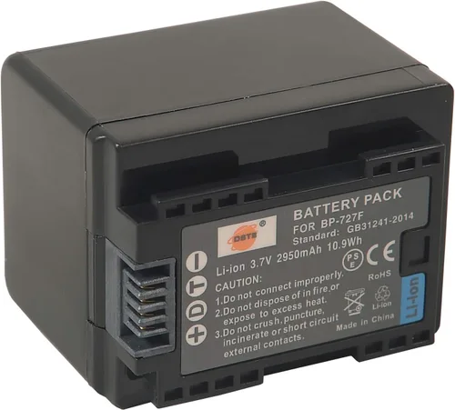 Miniatura 5 de DSTE® Repuesto para batería BP-727 totalmente decodificada compatible con Canon CG-700 VIXIA HF R30 R32 R40 R42 R50 R52 R60 R62 R66 R70 R72 R300