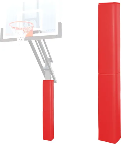 Miniatura 8 de Katop Almohadilla cuadrada para bastón de baloncesto, acolchado de poste protector resistente para poste de 5 x 5 pulgadas, poste y base de 6 x 6