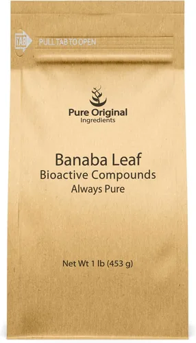 Miniatura 4 de PURE ORIGINAL INGREDIENTS Polvo de hoja de banaba (8 onzas) siempre puro, sin rellenos ni aditivos, sin OMG