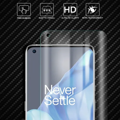Miniatura 2 de Orzero Protector de pantalla de TPU compatible con OnePlus 9 Pro (no de vidrio), con herramienta de alineación, alta definición, sin burbujas
