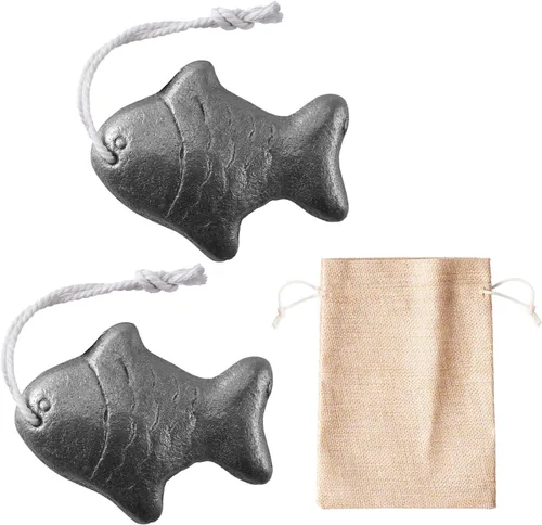 Iron Fish 2 paquetes con bolsa, una herramienta de cocción eficaz y segura para añadir hierro a los alimentos, ideal para mujeres embarazadas, Pez 1