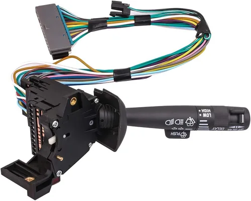 Miniatura 6 de OCPTY Interruptor combinado multifunción: señal de giro, arandelas de limpiaparabrisas, peligro, control de crucero - negro, actuador de botón
