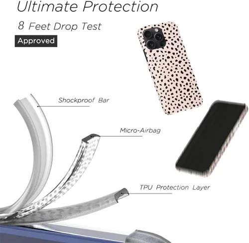 Miniatura 5 de uCOLOR Funda compatible con iPhone 15 Pro de 6.1 pulgadas, [probada en caídas de 8 pies], diseño a prueba de golpes, funda protectora delgada