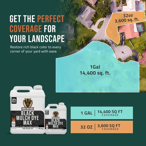 Miniatura 4 de Petra Spray de tinte de mantillo negro con rociador PetraTools para refrescar el paisaje que se desvanece, tinte negro a mantillo de madera