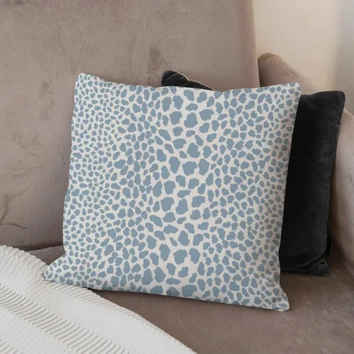 Miniatura 8 de Funda de almohada con estampado de leopardo y guepardo azul claro, funda de cojín a rayas de animales africanos, funda de almohada rústica