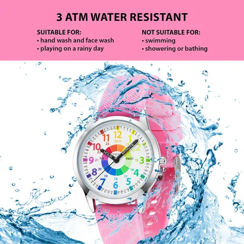 Miniatura 5 de Reloj para niños, relojes para niños de 8 a 12 años, reloj analógico para niños, reloj para niñas, relojes para niñas de 8 a 10 años, 3-5, 4, 7, 5