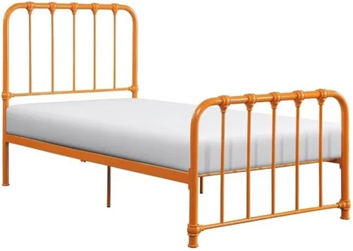 Lexicon Leongatha Cama de metal, individual, naranja