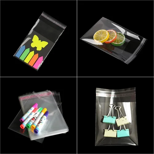 Miniatura 7 de Pequeñas bolsas de celofán transparente de 2 x 3, 500 bolsas autosellantes de 1 mil OPP bolsas de plástico para joyas, aretes, caramelos, panadería
