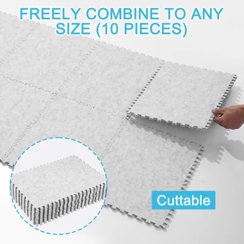 Miniatura 5 de AIHSUMC Paquete de 10 alfombrillas de lana extra grandes, alfombrillas de planchado de fieltro grueso para acolchar y coser, juego de almohadillas