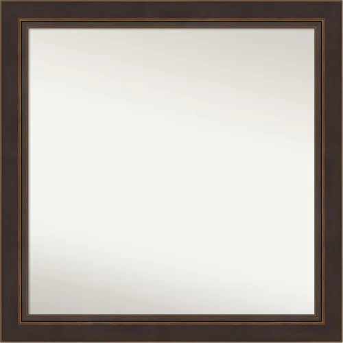 Miniatura 19 de Amanti Art Espejo de pared de madera no biselada (29 x 40 pulgadas), marco de bronce antiguo, espejo de baño bronce, XL
