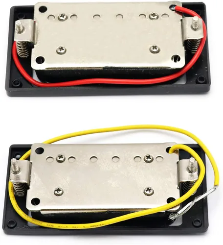 Miniatura 2 de Pastilla Humbucker de guitarra eléctrica con imán de cerámica de doble bobina, piezas de repuesto para cuello y puente, juego de 2 piezas